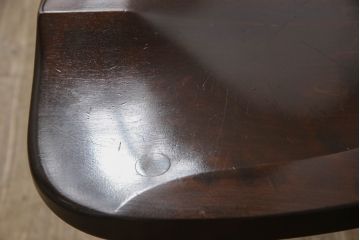 中古　松本民芸家具　シンプルで上品な佇まいのNC型チェア(ダイニングチェア、椅子、イス、板座チェア)(R-066571)