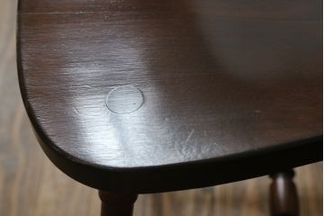 中古　松本民芸家具　上品な佇まいが魅力のSP型スピンドルチェア(板座チェア、椅子、イス、ダイニングチェア)(R-066576)