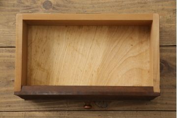 中古　松本民芸家具　H型　ボールフットが特徴的なライティングビューロー(簿記机、ワークデスク、在宅ワーク、在宅用デスク、サイドチェスト、引き出し)(定価約42万円)(R-066580)