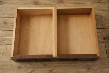 中古　松本民芸家具　希少モデル　格子模様が特徴的なK型ライティングビューロー(ワークデスク、在宅ワーク用、在宅用、簿記机、収納棚、戸棚)(R-066583)