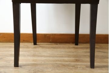 中古　美品　FENDI CASA(フェンディ カーサ)　本革　シンプルながら洗練された佇まいが魅力のダイニングチェア(椅子、イス、レザーチェア)(R-066586)