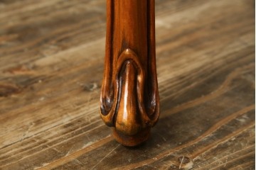 中古　美品　高級ブランド家具　CLイタリア(CLItalia)社　気品あふれる優雅なデザインが魅力のダイニングチェア(サロンチェア、ハイバックチェア、椅子、イス)(定価約55万円)(R-066587)
