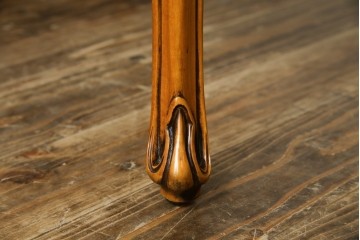 中古　美品　高級ブランド家具　CLイタリア(CLItalia)社　気品あふれる優雅なデザインが魅力のダイニングチェア(サロンチェア、ハイバックチェア、椅子、イス)(定価約55万円)(R-066588)