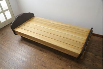 中古　希少!!　絶版モデル　星野民芸家具(星野民藝)　木殿(KIDEN)　桐材　こだわりの寝室づくりにおすすめなベッドフレーム(シングル)(R-066589)