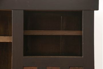 和製アンティーク　希少サイズ!!　重厚感のある佇まいが魅力の五尺水屋箪笥(食器棚、収納棚、重ね戸棚、時代箪笥、茶箪笥、キャビネット)(R-066597)
