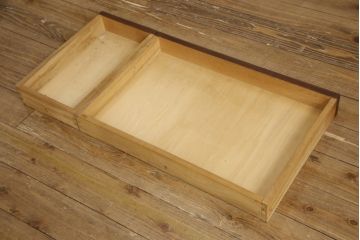 中古　美品!!　九州民芸家具　和・洋どちらのお部屋にも取り入れやすい!!シックな佇まいが魅力のデスク(片袖デスク、片袖机、ワークデスク、在宅用、在宅ワーク用)(R-066601)