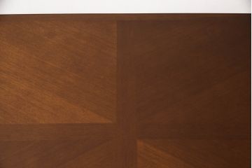 中古　美品　マルニ木工(MARUNI)　地中海シリーズ　シックな色合いが上品なダイニングテーブル150(4人掛け、6人掛け、食卓)(定価約19万円)(R-066602)