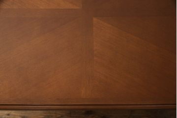中古　美品　マルニ木工(MARUNI)　地中海シリーズ　シックな色合いが上品なダイニングテーブル150(4人掛け、6人掛け、食卓)(定価約19万円)(R-066602)