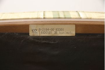 中古　美品　マルニ木工(MARUNI)　地中海シリーズ　カンヌ　クラシカルなデザインのファブリックがお洒落なダイニングチェア2脚セット(椅子、イス、バラ売り可能)(定価2脚で約16万円)(R-066604)