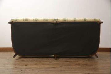 中古　美品!!　マルニ木工(MARUNI)　地中海シリーズ　サランテ　クラシカルなデザインのファブリックが目を引くラブシート(2.5人掛けソファ、2人掛けソファ、3人掛けソファ、アームソファ)(定価約32万円)(R-066606)