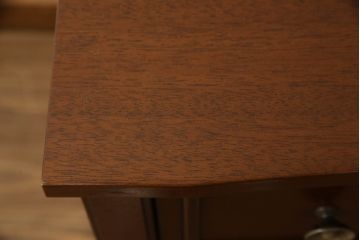 中古　DREXEL HERITAGE(ドレクセルヘリテイジ)　Triune(トライユン)　デスクとしても使える格納式ミラー付きドレッサー(化粧台、鏡台、ワークデスク、在宅用、在宅ワーク用、机)(定価約42万円)(R-066607)