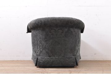 中古　美品　DREXEL HERITAGE(ドレクセルヘリテイジ)　Upholstery(アップホルスタリー)　クッション付き　上品な佇まいが魅力の1人掛けソファ(一人掛けソファ、1P、アームチェア、パーソナルチェア、ラウンジチェア)(R-066612)