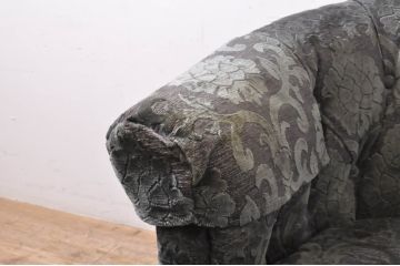 中古　美品　DREXEL HERITAGE(ドレクセルヘリテイジ)　Upholstery(アップホルスタリー)　クッション付き　上品な佇まいが魅力の1人掛けソファ(一人掛けソファ、1P、アームチェア、パーソナルチェア、ラウンジチェア)(R-066612)