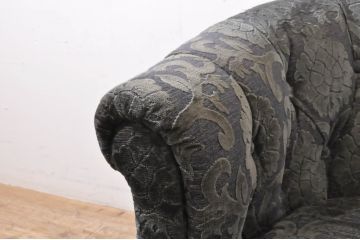 中古　美品　DREXEL HERITAGE(ドレクセルヘリテイジ)　Upholstery(アップホルスタリー)　クッション付き　上品な佇まいが魅力の1人掛けソファ(一人掛けソファ、1P、アームチェア、パーソナルチェア、ラウンジチェア)(R-066612)