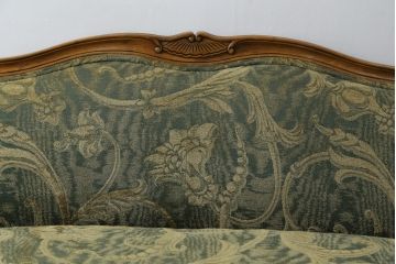 中古　美品!!　DREXEL HERITAGE(ドレクセルヘリテイジ)　クッション付き　エレガントな佇まいが美しい2人掛けソファ(ラブソファ、二人掛けソファ、2P、アームソファ)(R-066613)
