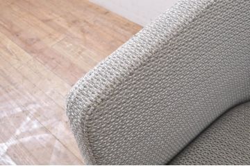 中古　極美品　arflex(アルフレックス)　PANETUN(パネトゥーン)　回転式　シンプルなデザインが魅力のラウンジチェア(パーソナルチェア、一人掛けソファ、1人掛けソファ、アームチェア、回転椅子、回転イス)(定価約30万円)(R-066614)