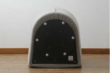 中古　極美品　arflex(アルフレックス)　PANETUN(パネトゥーン)　回転式　シンプルなデザインが魅力のラウンジチェア(パーソナルチェア、一人掛けソファ、1人掛けソファ、アームチェア、回転椅子、回転イス)(定価約30万円)(R-066615)