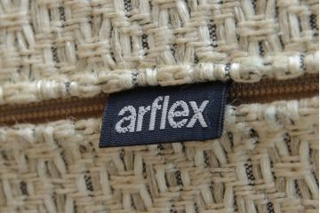 中古　極美品　arflex(アルフレックス)　PANETUN(パネトゥーン)　回転式　シンプルなデザインが魅力のラウンジチェア(パーソナルチェア、一人掛けソファ、1人掛けソファ、アームチェア、回転椅子、回転イス)(定価約30万円)(R-066617)