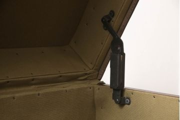 中古　イギリス製　HALO(ハロ)　PARIS TRUNK(パリストランク)　ヴィンテージスタイルのお部屋におすすめなトランクボックス(収納ボックス、ディスプレイ雑貨、収納箱、サイドテーブル、英国)(R-066618)