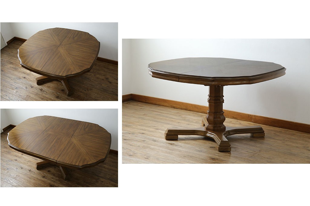 中古　DREXEL HERITAGE(ドレクセルヘリテイジ)　Grand Villa(グランドヴィラ)　上品なデザインのダイニングテーブル　定価約60万円　(R-066628)