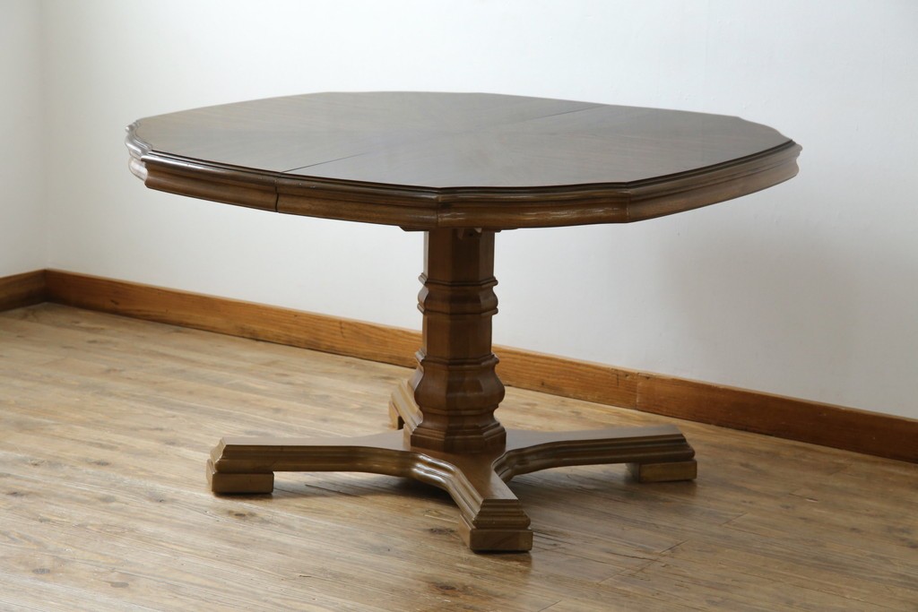 中古　DREXEL HERITAGE(ドレクセルヘリテイジ)　Grand Villa(グランドヴィラ)　上品なデザインのダイニングテーブル　定価約60万円　(R-066628)