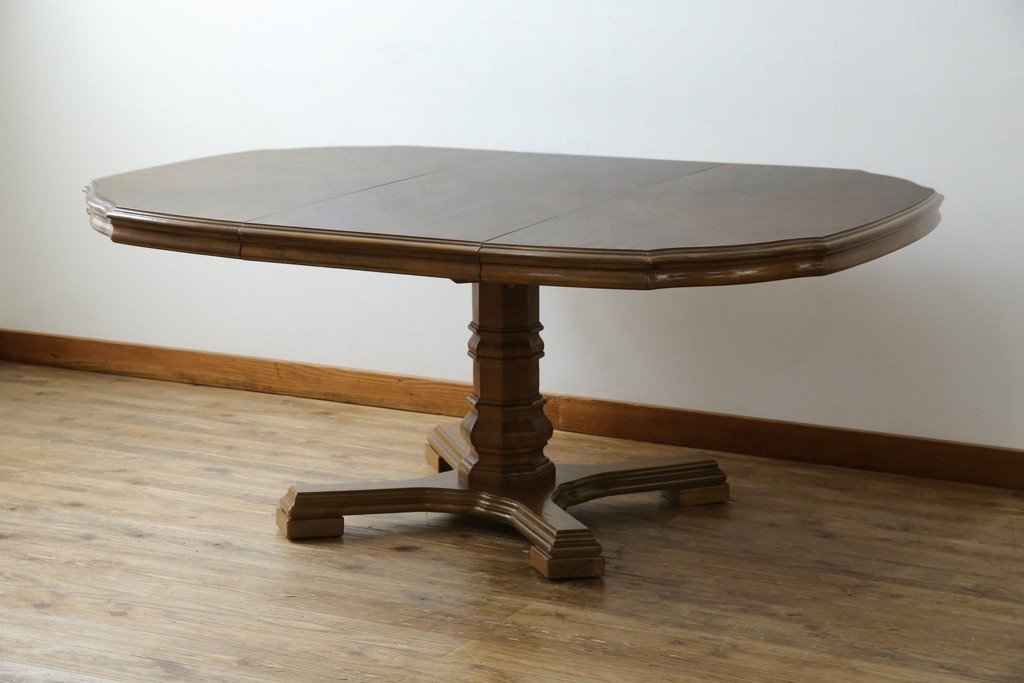 中古　DREXEL HERITAGE(ドレクセルヘリテイジ)　Grand Villa(グランドヴィラ)　上品なデザインのダイニングテーブル　定価約60万円　(R-066628)