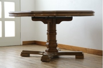 中古　DREXEL HERITAGE(ドレクセルヘリテイジ)　Grand Villa(グランドヴィラ)　上品なデザインのダイニングテーブル　定価約60万円　(R-066628)