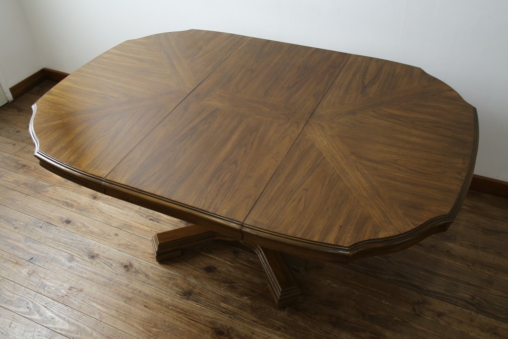 中古　DREXEL HERITAGE(ドレクセルヘリテイジ)　Grand Villa(グランドヴィラ)　上品なデザインのダイニングテーブル　定価約60万円　(R-066628)
