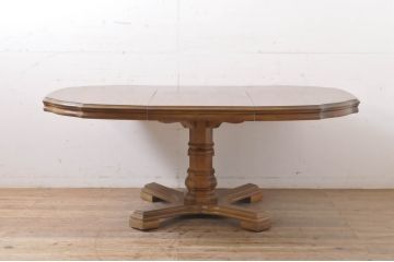 中古　DREXEL HERITAGE(ドレクセルヘリテイジ)　Grand Villa(グランドヴィラ)　上品なデザインのダイニングテーブル(エクステンションテーブル、拡張式テーブル、食卓、2人掛け、4人掛け、6人掛け)(定価約60万円)(R-066628)