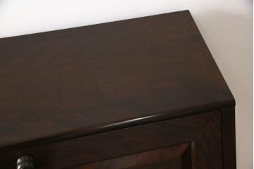 中古　美品　松本民芸家具　和モダンな空間づくりにおすすめのTM型ビューロー(ライティングビューロー、簿記机、ワークデスク、在宅用、在宅ワーク用、収納棚、戸棚)(定価約43万円)(R-066630)