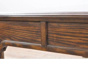 中古　DREXEL HERITAGE(ドレクセルヘリテイジ)　天板の美しい木目が特徴的なローテーブル(センターテーブル、リビングテーブル、座卓)(R-066632)