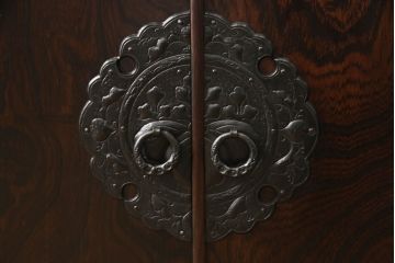 中古　美品　岩谷堂箪笥　No.114　上質な佇まいと機能性に優れた多目棚(収納棚、サイドキャビネット、飾り棚)(定価約32万円)(R-066634)