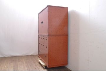 中古　美品!!　最高級!!　内部桐材　伝統的な根來塗り(ねごろぬり)が施された和箪笥(根来塗り、和タンス、桐箪笥、桐タンス、桐たんす、着物箪笥、整理箪笥、衣装箪笥、引き出し)(R-066636)