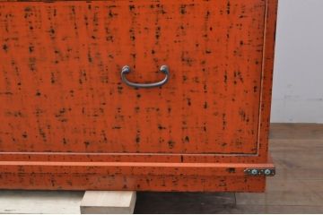 中古　美品!!　最高級!!　内部桐材　伝統的な根來塗り(ねごろぬり)が施された和箪笥(根来塗り、和タンス、桐箪笥、桐タンス、桐たんす、着物箪笥、整理箪笥、衣装箪笥、引き出し)(R-066636)