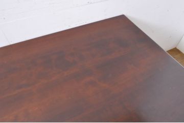和製ヴィンテージ　松本民芸家具　希少!脚のデザインが特徴的なH型両袖机(両袖デスク、机、在宅ワーク、在宅用ワークデスク、ビンテージ)(定価約99万円)(R-066642)