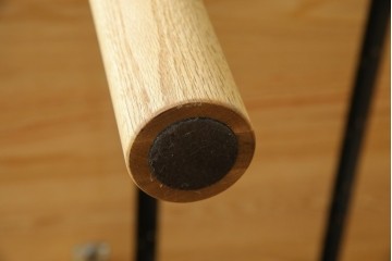 中古　短期展示美品　ヤクモ家具製作所　ラウンドテーブル(Type A)　オーク材　ナチュラルな風合いが優しい印象のダイニングテーブル　(R-066649)