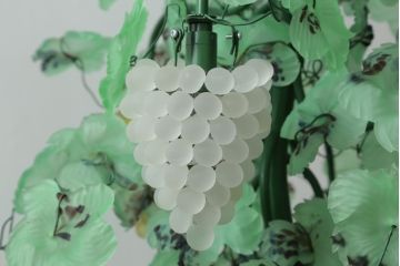 中古　イタリア製　トーソー社(TOSO CESARE)　ムラーノガラス(Murano　Glass)　ブドウ(葡萄、ぶどう)　13灯　空間のアクセントになるスタンドライト(フロアスタンド、スタンド照明、フロア照明、ベネチアングラス、ヴェネチアングラス、ムラノガラス)(定価約130万円)(R-066653)