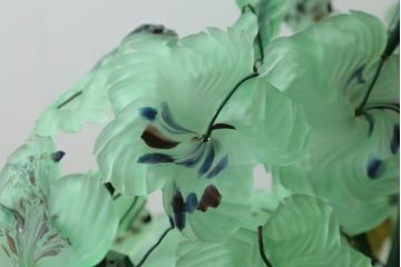 中古　イタリア製　トーソー社(TOSO CESARE)　ムラーノガラス(Murano　Glass)　ブドウ(葡萄、ぶどう)　13灯　空間のアクセントになるスタンドライト(フロアスタンド、スタンド照明、フロア照明、ベネチアングラス、ヴェネチアングラス、ムラノガラス)(定価約130万円)(R-066653)