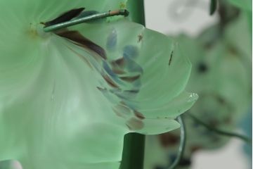 中古　イタリア製　トーソー社(TOSO CESARE)　ムラーノガラス(Murano　Glass)　ブドウ(葡萄、ぶどう)　13灯　空間のアクセントになるスタンドライト(フロアスタンド、スタンド照明、フロア照明、ベネチアングラス、ヴェネチアングラス、ムラノガラス)(定価約130万円)(R-066653)
