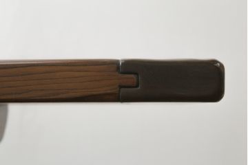 中古　IDC大塚家具　オランダ高級輸入家具　幅3mの特大サイズ!!重厚なオーク材製天板が魅力のダイニングテーブル(6人掛け、食卓、作業台)(定価約90万円)(R-066656)