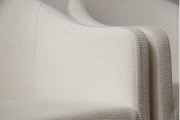中古　短期展示品　極美品　相合家具製作所(SOGOKAGU)　パルマ(PALMA)　シンプルなデザインが魅力的なアームチェア4脚セット(一人掛けソファ、1人掛けソファ、ラウンジチェア、パーソナルチェア)(定価5脚で約41万3千円)(R-066659)