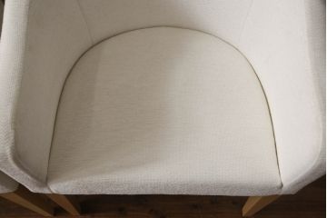 中古　短期展示品　極美品　相合家具製作所(SOGOKAGU)　パルマ(PALMA)　シンプルなデザインが魅力的なアームチェア4脚セット(一人掛けソファ、1人掛けソファ、ラウンジチェア、パーソナルチェア)(定価5脚で約41万3千円)(R-066659)