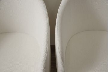 中古　短期展示品　極美品　相合家具製作所(SOGOKAGU)　マーガレット(MARGUERITE)　シンプルなデザインが魅力的なアームチェア2脚セット(一人掛けソファ、1人掛けソファ、ラウンジチェア、パーソナルチェア)(R-066660)