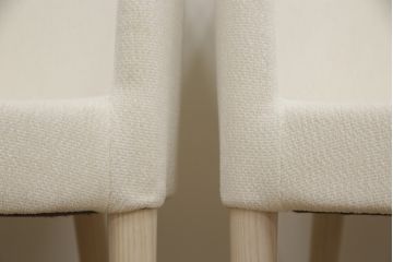 中古　短期展示品　極美品　相合家具製作所(SOGOKAGU)　マーガレット(MARGUERITE)　シンプルなデザインが魅力的なアームチェア2脚セット(一人掛けソファ、1人掛けソファ、ラウンジチェア、パーソナルチェア)(R-066660)