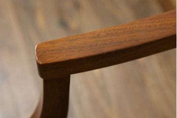 中古　DREXEL HERITAGE(ドレクセルヘリテイジ)　Triune(トライユン)　マホガニー材　洗練されたデザインが魅力のアームチェア(ダイニングチェア、椅子、イス)(R-066674)