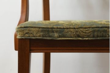 中古　DREXEL HERITAGE(ドレクセルヘリテイジ)　Triune(トライユン)　マホガニー材　洗練されたデザインが魅力のアームチェア(ダイニングチェア、椅子、イス)(R-066674)