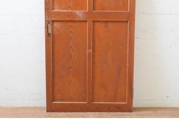 アンティーク建具　インテリアに取り入れやすいシンプルなデザインのドア1枚(木製扉)(R-066723)