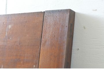 アンティーク建具　レトロな雰囲気を醸し出すガラスのドアノブ付きドア1枚(木製扉)(R-066724)