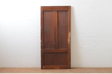 アンティーク建具　落ち着いた雰囲気を演出する木製ドア1枚(木製扉)(R-066726)