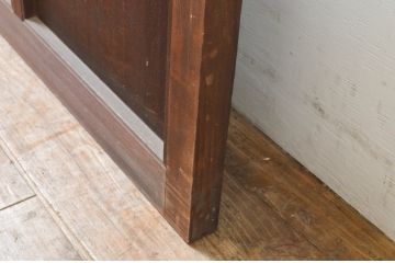 アンティーク建具　上手物　大正ロマンの雰囲気漂う両面面取り加工のガラス戸1枚(引き戸)(R-066729)